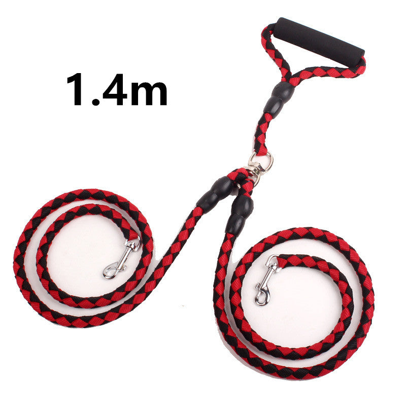 Pawsitive4s double dog lead splitter two dogs one lead – Orange1.4m, texture detail
