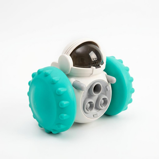 Interactive Wobble Feeder Toy - Slow-Feed Tumbler for Cats & Dogs