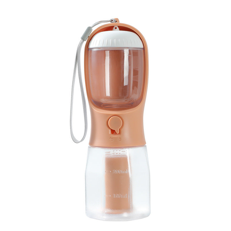 Pawsitive4s 3-in-1 portable dog water bottle food waste bag – texture detail