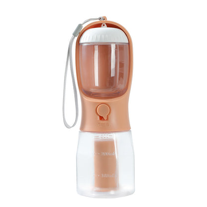 Pawsitive4s 3-in-1 portable dog water bottle food waste bag – texture detail