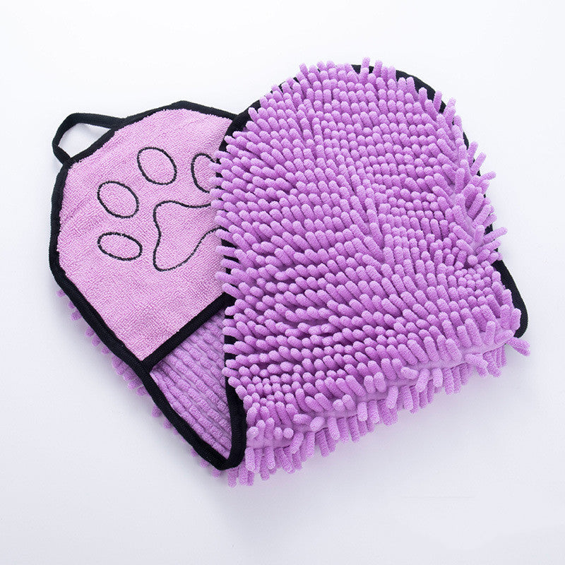 Pawsitive4s super absorbent microfibre pet bath towel quick-drying – features close-up