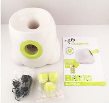 Pawsitive4s automatic dog ball launcher interactive fetch – EU plug, size comparison