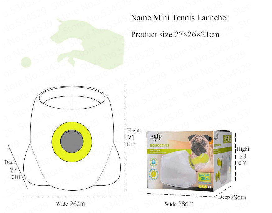 Pawsitive4s automatic dog ball launcher interactive fetch – Set, packaging