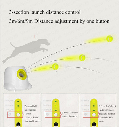 Pawsitive4s automatic dog ball launcher interactive fetch – Diameter 5cm 36pcs, close-up detail