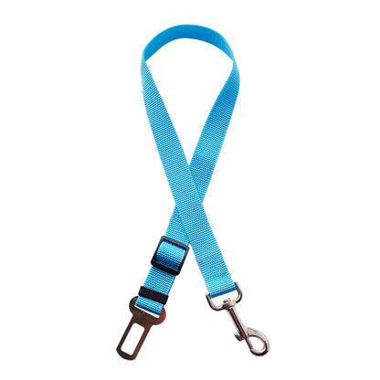 Pawsitive4s adjustable pet car seat belt safety restraint – Green, in use