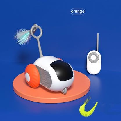 Pawsitive4s remote control interactive cat car toy USB rechargeable – dimension guide