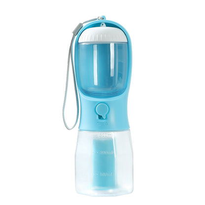 Pawsitive4s 3-in-1 portable dog water bottle food waste bag – dimension guide