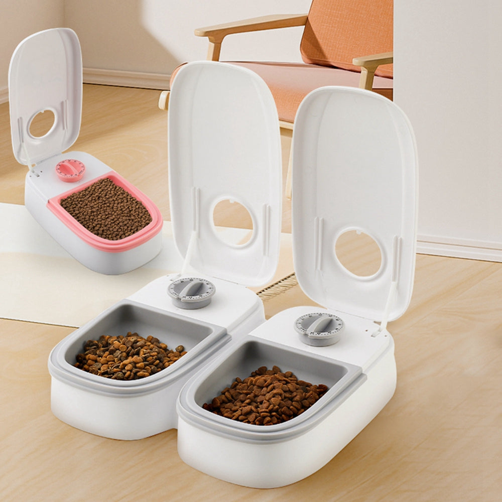 Pawsitive4s smart timed automatic pet feeder stainless steel bowl – colour options