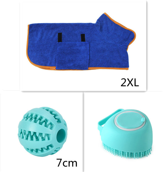 Pawsitive4s silicone pet bath massage brush grooming glove – assembly view