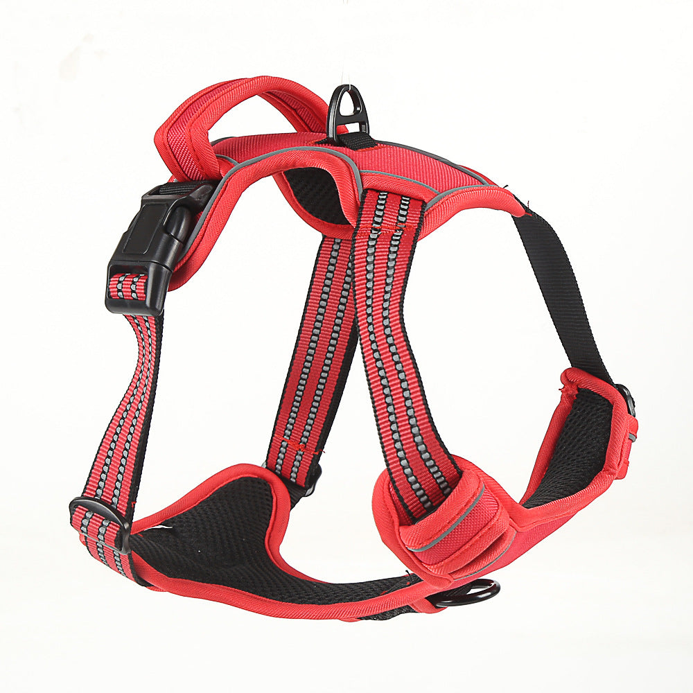 Pawsitive4s no-pull reflective dog harness breathable vest – Orange, S, packaging