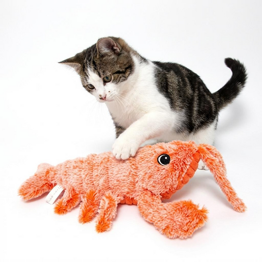 USB Flopping Lobster Toy - Interactive Plush Toy for Cats