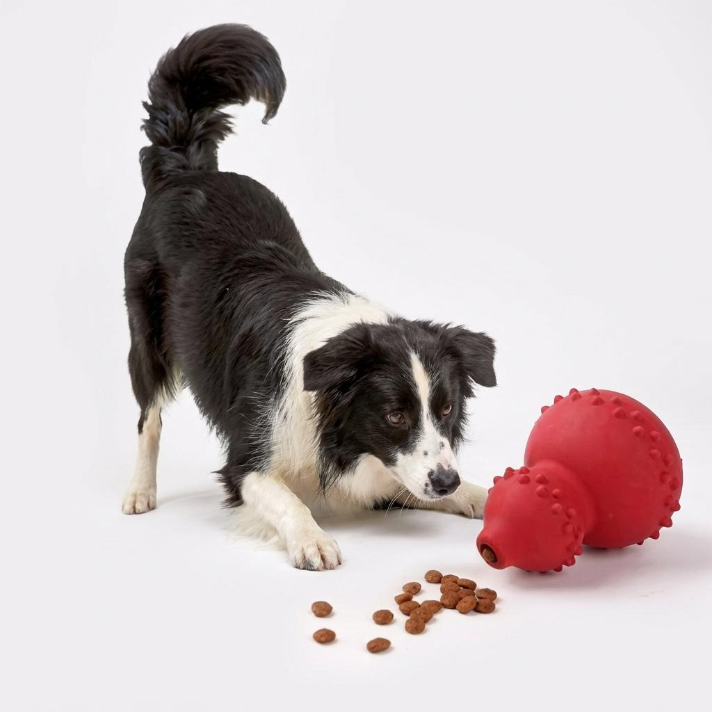 Natural Rubber Treat-Dispensing Toy - Bite-Resistant Dental Ball
