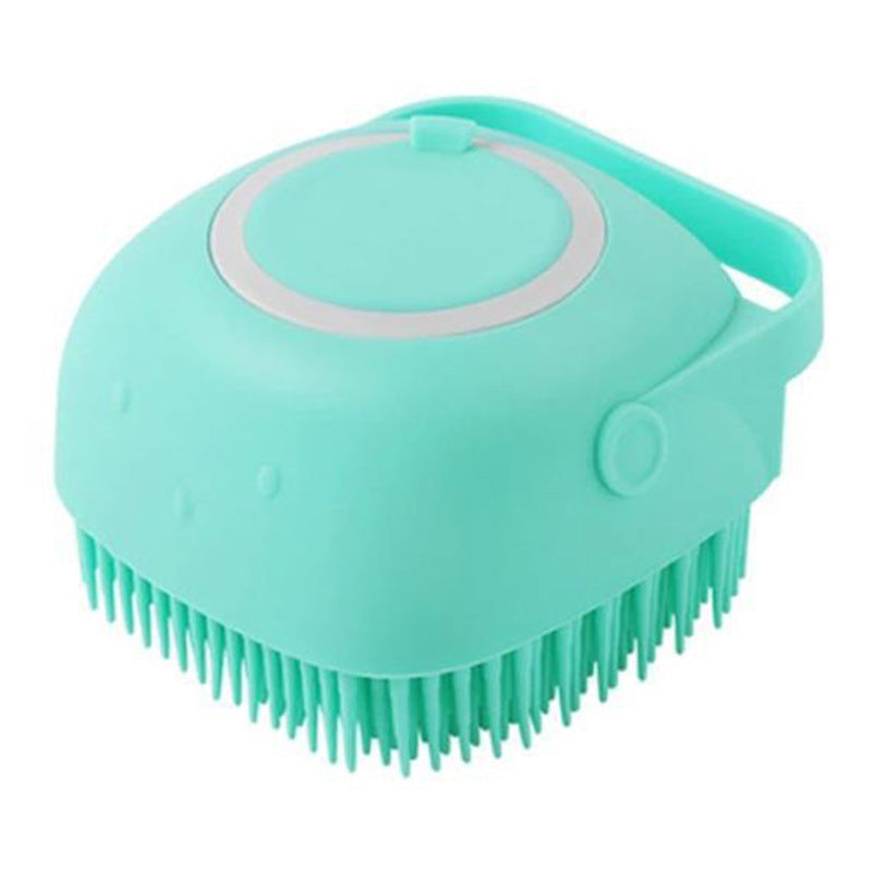 Pawsitive4s silicone pet bath massage brush grooming glove – Set1, Heartshaped, unboxed view