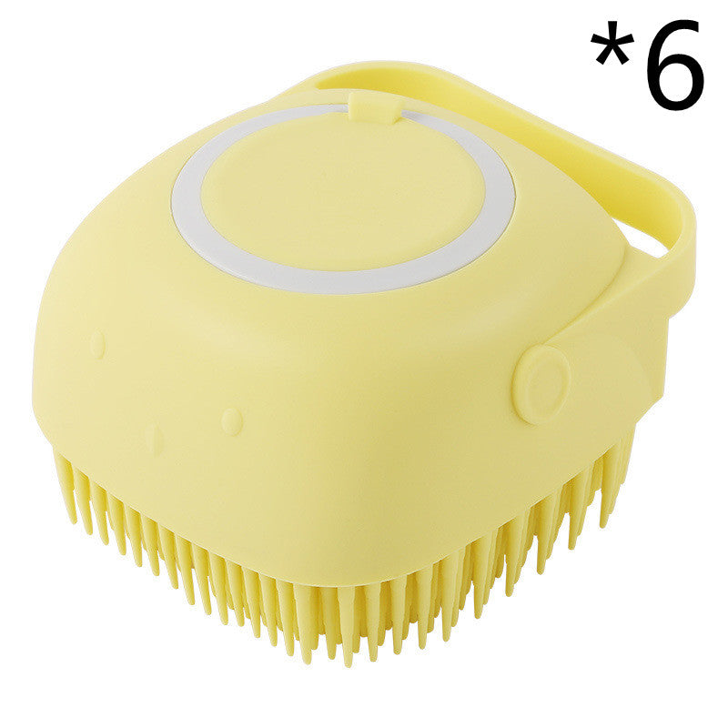 Pawsitive4s silicone pet bath massage brush grooming glove – colour swatch