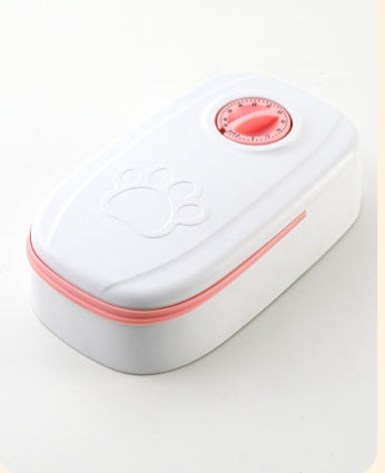 Pawsitive4s smart timed automatic pet feeder stainless steel bowl – features close-up