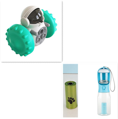 Pawsitive4s interactive wobble slow feeder toy cats dogs – full set view