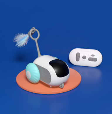Pawsitive4s remote control interactive cat car toy USB rechargeable – top view