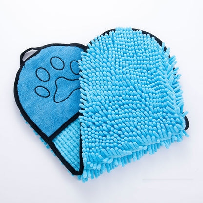 Pawsitive4s super absorbent microfibre pet bath towel quick-drying – rear view