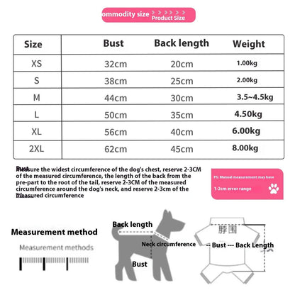 Pawsitive4s hooded fleece pet coat winter jacket dogs cats – Blue, S, close-up detail