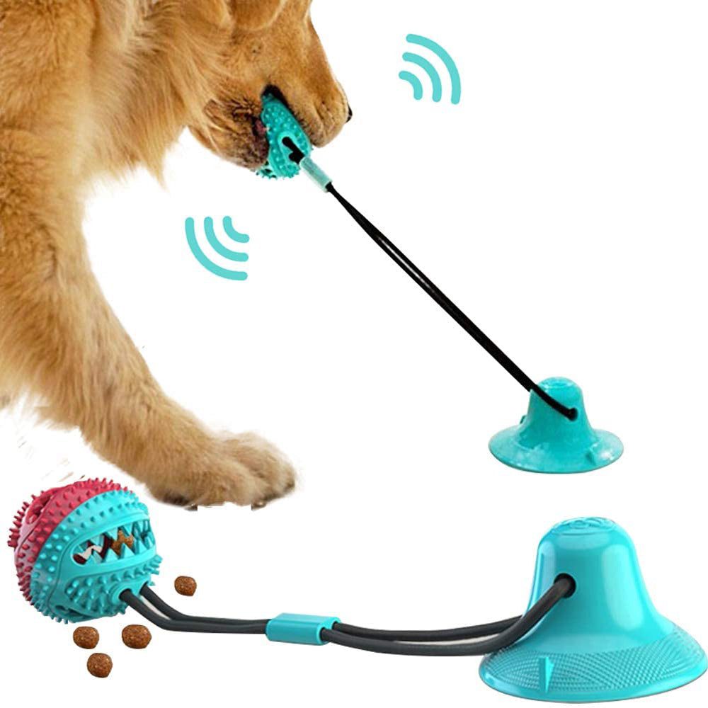 Pawsitive4s suction cup tug interactive dog ball toy – A, front view