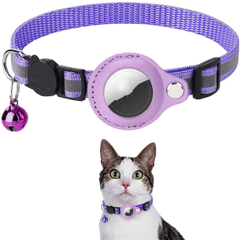 Pawsitive4s reflective pet collar with AirTag holder waterproof – Yellow, packaging